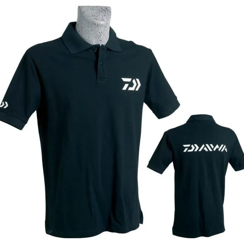 Daiwa Polo Manches Courtes Homme - Noir