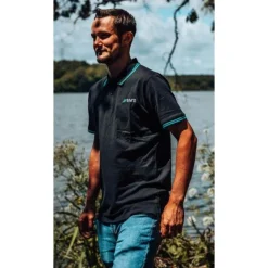 Polo Manches Courtes Homme Rive - Noir