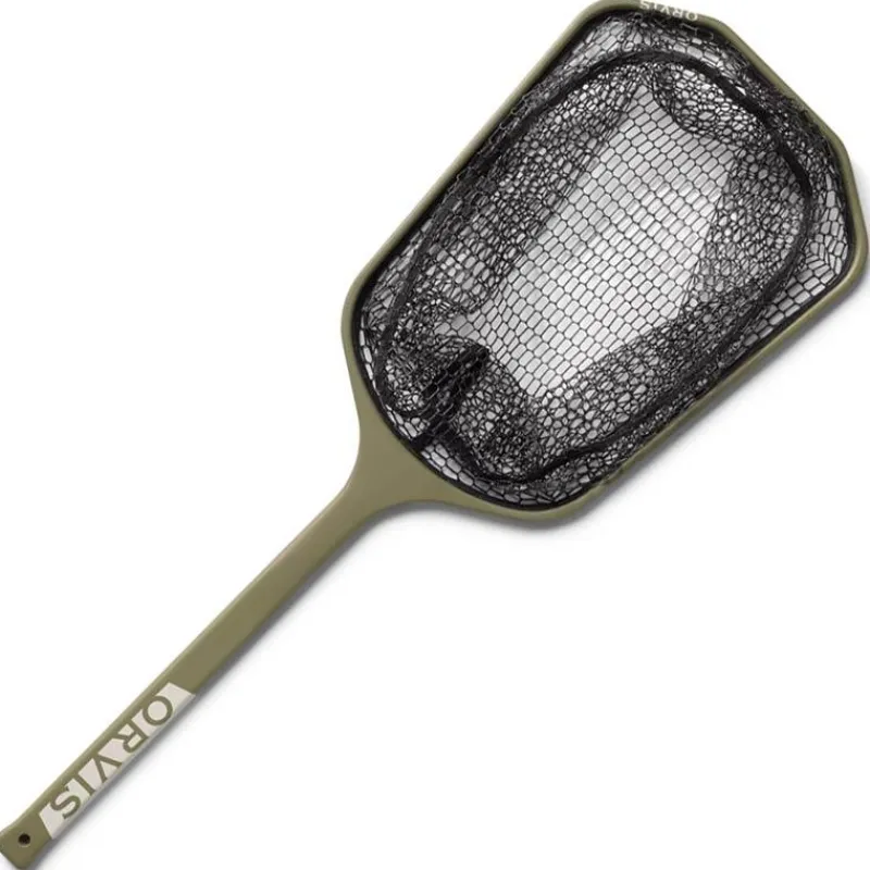 Orvis Épuisette Raquette Wide Mouth Guide Net Dusty Olive