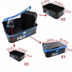 Garbolino Set Sac À Appâts Eva Pro Box Bait