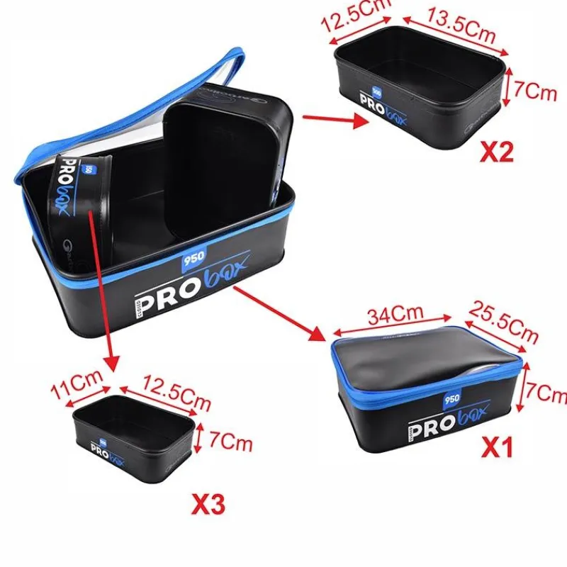 Garbolino Set Sac À Appâts Eva Pro Box Bait