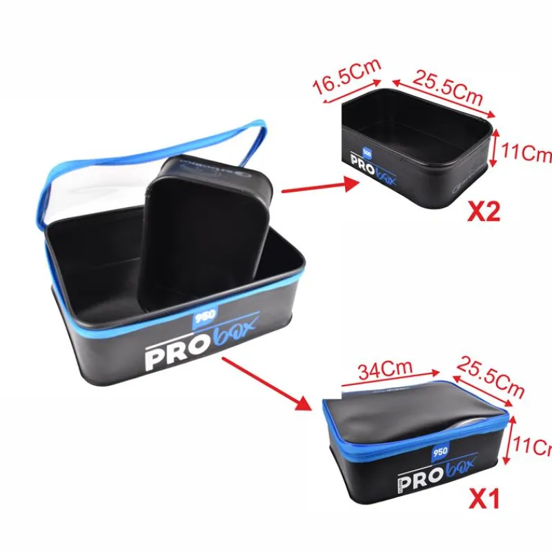 Garbolino Set Sac À Appâts Eva Pro Box Grounbait