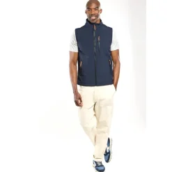 Bermudes Softshell Sans Manche Homme Seasalt - Navy