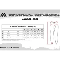 Mikado Sous-Vêtement Homme Thermoactive Underwear Base Layer Bottoms - Noir