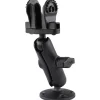 Ram Mounts Support Horizontal Pour Lowrance Hook²-4 Et Reveal 5 Boule C