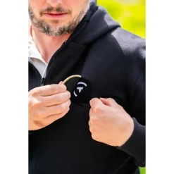Sur vos traces Sweat À Capuche Pêche Personnalisable - Kaki