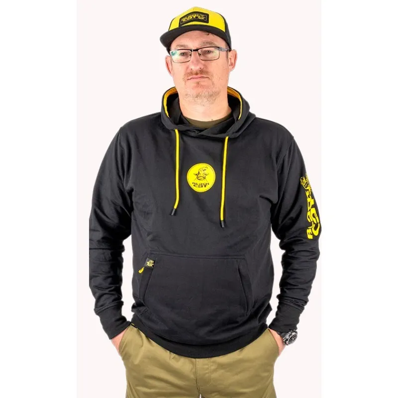 Black Cat Sweat Homme Black Hoody - Noir
