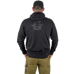 Black Cat Sweat Homme Black Hoody - Noir