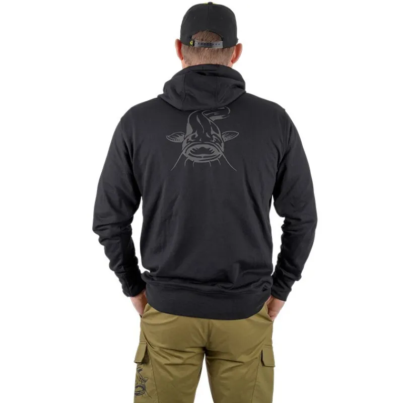 Black Cat Sweat Homme Black Hoody - Noir