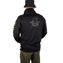 Sweat Homme Black Cat Black Zipped Hoody - Noir