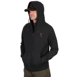 Fox Sweat Homme Collection Lw Hoody Black & Orange - Noir