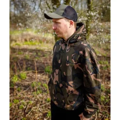 Fox Sweat Homme Lw Khaki/Camo Split Zip Hoody - Camo