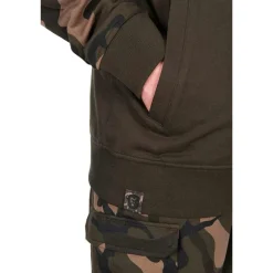 Fox Sweat Homme Lw Khaki/Camo Split Zip Hoody - Kaki/Camo