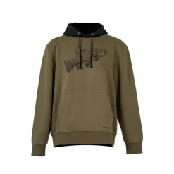 Sweat Homme Korum Classic Tench Hoodie - Kaki