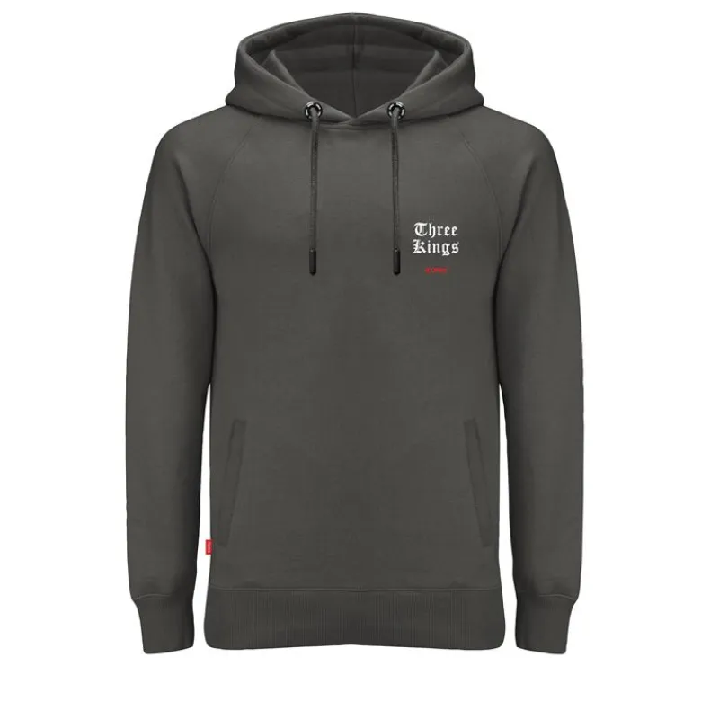 Kumu Sweat Homme 3 Kings Grey Hoodie - Gris
