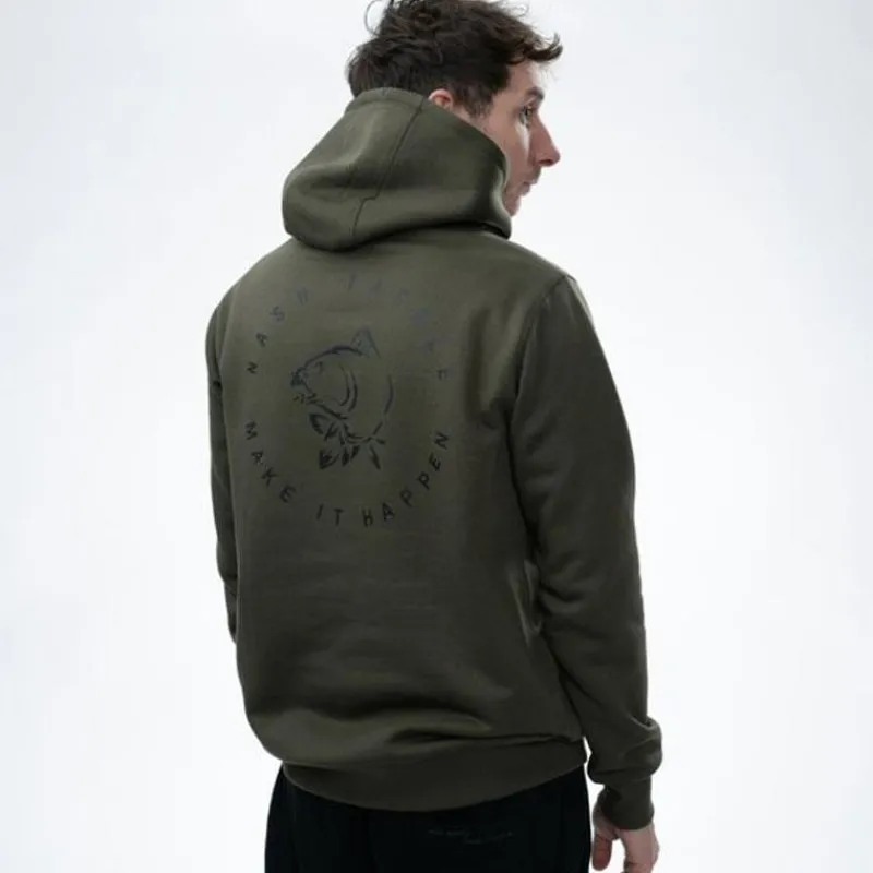 Nash Sweat Homme Make It Happen Carp Logo - Vert