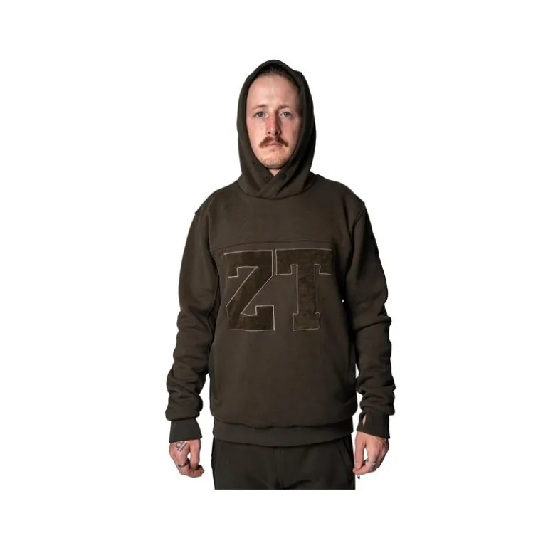 Sweat Homme Nash Zero Tolerance Wind Chill Hoody Varsity - Kaki