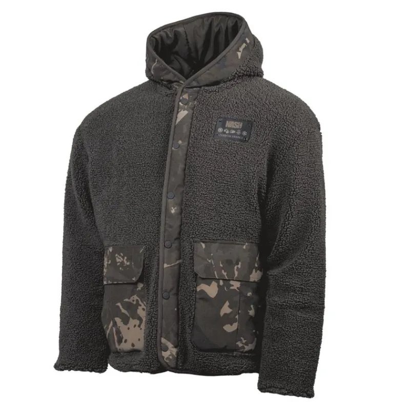 Nash Sweat Homme Zero Tolerance Sherpa Fleece Hoody - Camo
