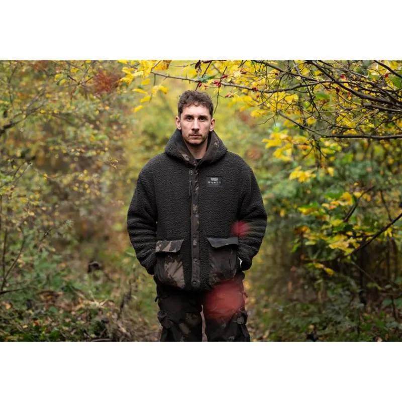 Nash Sweat Homme Zero Tolerance Sherpa Fleece Hoody - Camo