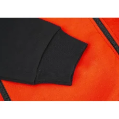 Nytro Sweat Homme Zipped Hoody Tri-Color - Black/Dark Marl Grey Red