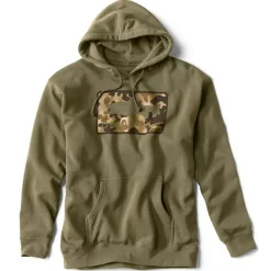 Orvis Sweat Homme Hoodie 1971 Camo Trout Olive - Olive