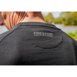 Preston Innovations Sweat Homme Black Minimal Sweatshirt - Noir