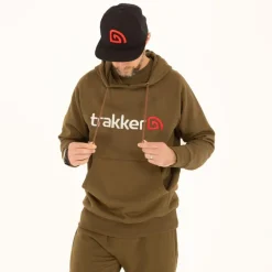 Sweat Homme Trakker Cr Logo Hoody - Kaki