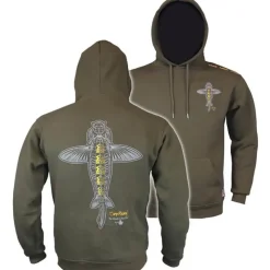 Vass Sweat Homme Carp Rising Hoodie - Kaki