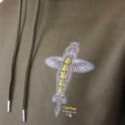 Vass Sweat Homme Carp Rising Hoodie - Kaki