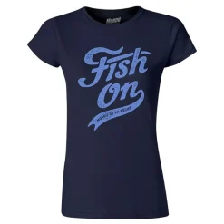 Cyril Chauquet Tee Shirt Manches Courtes Femme Fish On Vintage - Marine