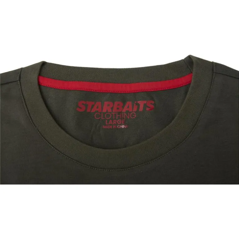 Tee Shirt Manches Courtes Homme Starbaits Green & Black