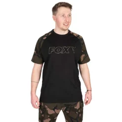 Tee Shirt Manches Courtes Homme Fox Outline T-Shirt - Noir/Camo