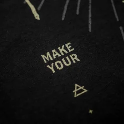 Kumu Tee Shirt Manches Courtes Homme Make Your Own Luck - Noir