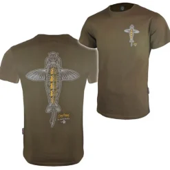 Vass Tee Shirt Manches Courtes Homme Carp Rising - Kaki
