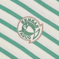Tee Shirt Manches Courtes Homme Sensas Faguo Lugny - Ecru/Vert