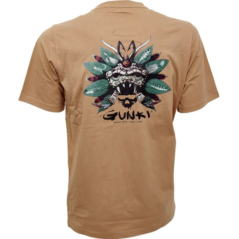 Gunki Tee Shirt Manches Courtes Homme Chief - Caramel