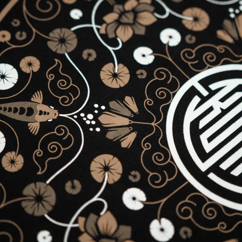 Kumu Tee Shirt Manches Courtes Homme Lotus - Noir