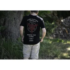 Tee Shirt Manches Courtes Homme Kumu Carp Gods - Noir