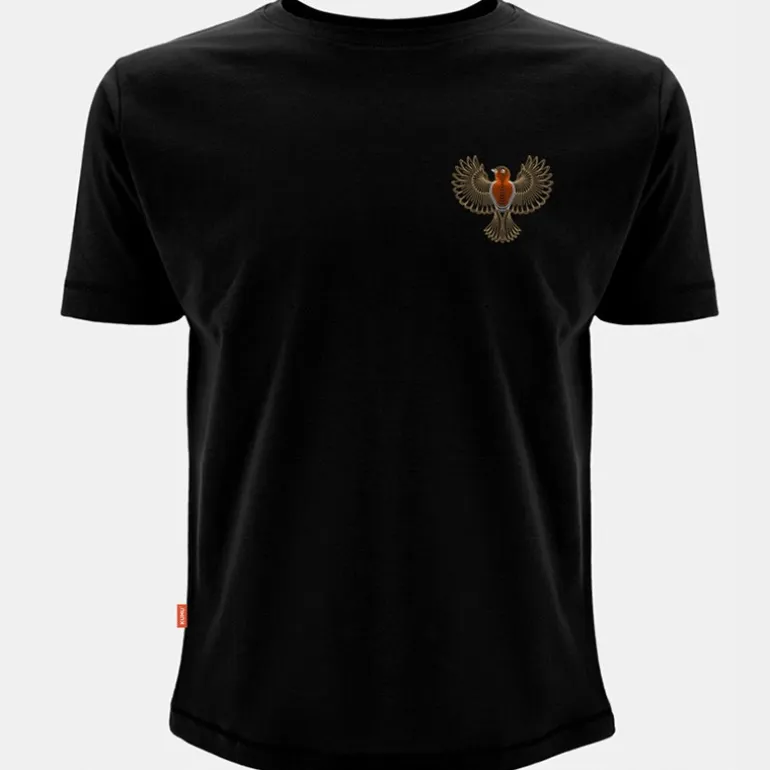 Tee Shirt Manches Courtes Homme Kumu Little Red - Noir