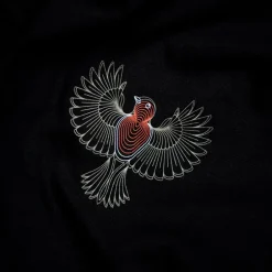 Tee Shirt Manches Courtes Homme Kumu Little Red - Noir