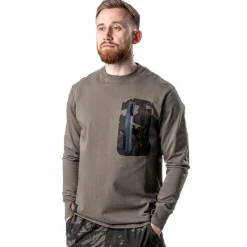 Nash Tee Shirt Manches Courtes Homme Zt Hd Long Sleeve - Kaki