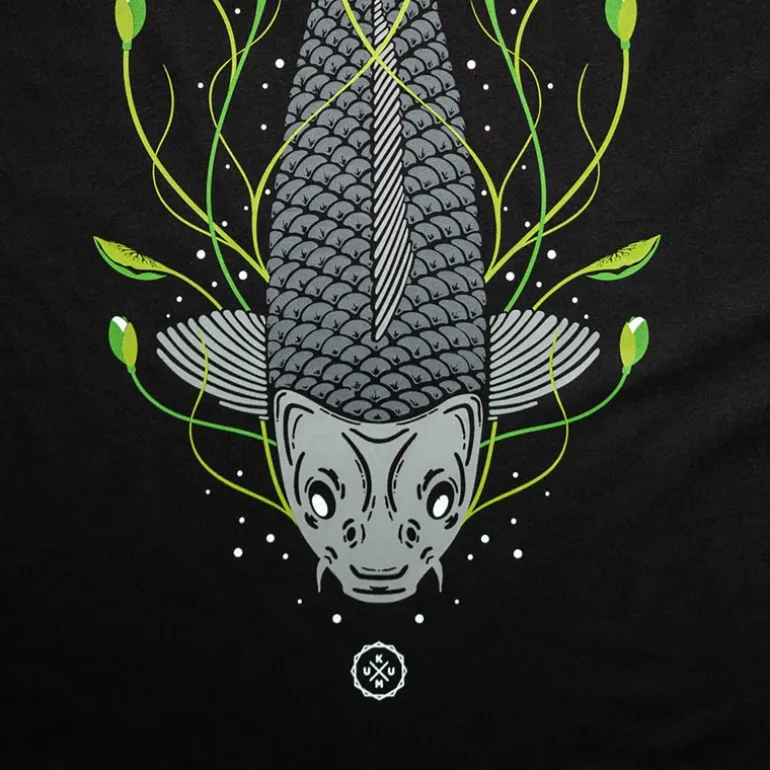 Tee Shirt Manches Courtes Homme Kumu Tails Up Tee - Noir
