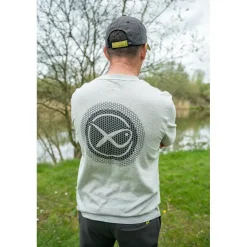 Fox Matrix Tee Shirt Manches Courtes Homme Large Logo T-Shirt - Gris