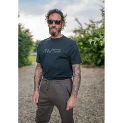 Tee Shirt Manches Courtes Homme Avid Carp Compound T-Shirt - Noir