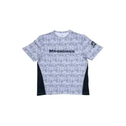 Megabass Tee Shirt Manches Courtes Homme Game - Blanc
