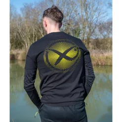 Tee Shirt Manches Courtes Homme Fox Matrix Large Fade T-Shirt Black/Lime - Noir