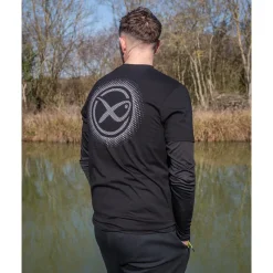 Fox Matrix Tee Shirt Manches Courtes Homme Large Fade T-Shirt Black/Grey - Noir