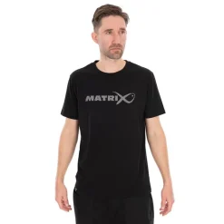 Fox Matrix Tee Shirt Manches Courtes Homme Large Fade T-Shirt Black/Grey - Noir