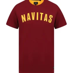 Navitas Tee Shirt Manches Courtes Homme Sloe T-Shirt - Burgundy