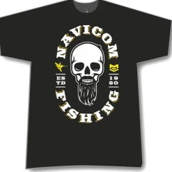 Navicom Tee Shirt Manches Courtes Homme 2020 Skull Fred Jullian - Noir